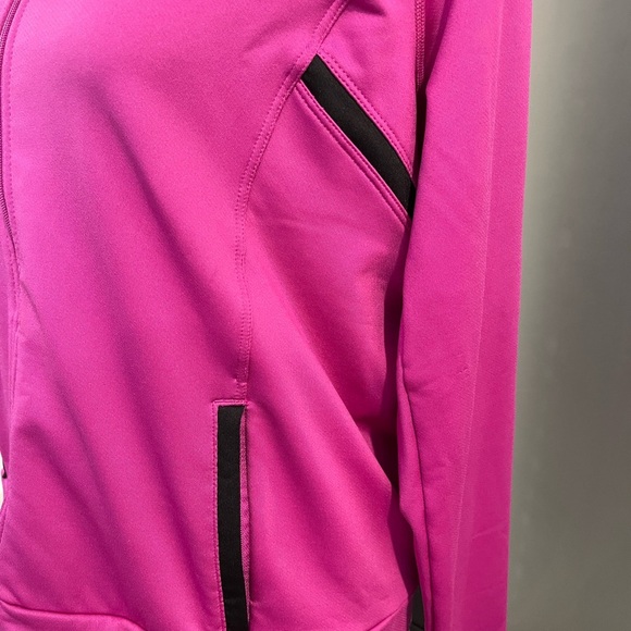 Vintage Nike FIT DRY Zip Jacket Magenta - Size Medium - Picture 3 of 5